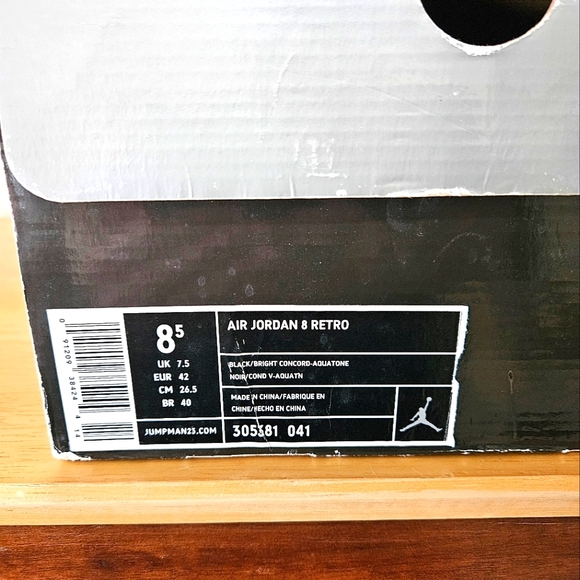 Air Jordan 8 Retro Aqua 2007 men's size 8.5 - Picture 7 of 16